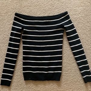 Black Striped American Eagle Sweater